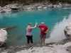 Met de voetjes in de Hokitika Gorge